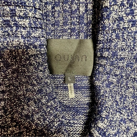 Quinn Silk Blend Shawl Collar Toggle Button Pullover Sweater Large - Picture 7 of 9